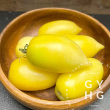 Load image into Gallery viewer, Cream Sausage (aka: Banana Cream) is a Tom Wagner Variety and fits a number of categories as a paste, plum and slicing variety