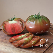 Load image into Gallery viewer, Cherokee Purple Hierloom Tomato Sliced
