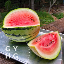 Load image into Gallery viewer, Merrimack Sugar Baby Type Small Watermelon Sliced Open rare seed
