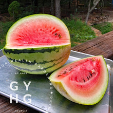 Load image into Gallery viewer, Merrimack Sugar Baby Type Small Watermelon Sliced Open rare seed