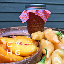 Load image into Gallery viewer, Sugar Rush Peach Pepper made into a hot peach jelly - yum!
